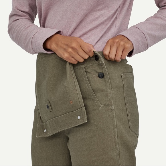 NWT Patagonia All Season Hemp Canvas Bib Overalls Women’s Size XS LONG - Picture 7 of 9